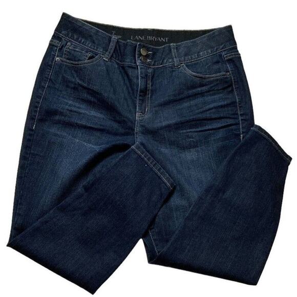 Lane Bryant Skinny Tummy Technology Jeans Women's Plus Size 16 Dark Wash Denim - Picture 5 of 11